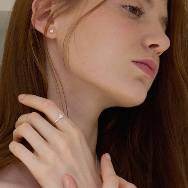 PAIGEFLYNN JEWELRY [925 Silver] Moissanite Plus Open Ring