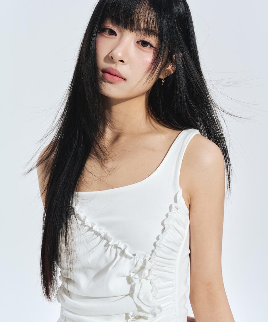 ZEROPLANET Ayla Shirred Mini Dress White