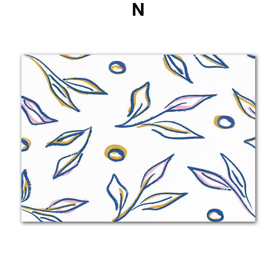 Abstrakte Mädchenvase Blumen Blätter Illustration Wandkunst Leinwandmalerei Nordisches Poster und Drucke Bilder für Wohnzimmerdekor