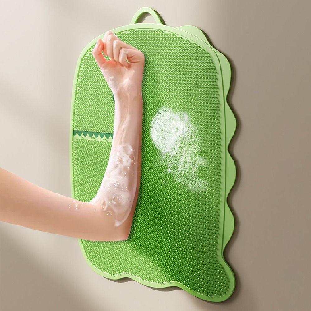 Non-slip Exfoliating Foot Pad Suction Cup Shower Foot Scrubber Portable Bath Massage Mat  Bathroom