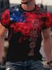 3D Printed Samoan Flag T-Shirt For Men New In Summer Short Sleeves Polynesian Tshirts Clothes Men's Oversized Tee Shirts