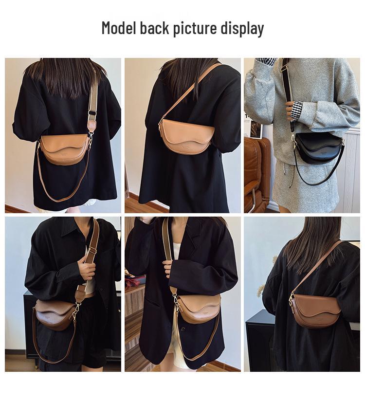 2025 Women's Retro Versatile Saddle Bag: Stylish Crossbody & Shoulder Option