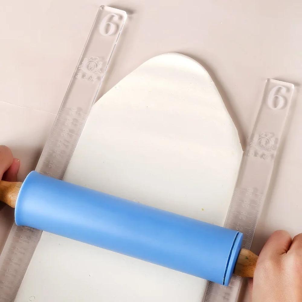 2 st Akryl Kexvåg Linjal Lasergraverad Skala Kavelguidepinne Deg