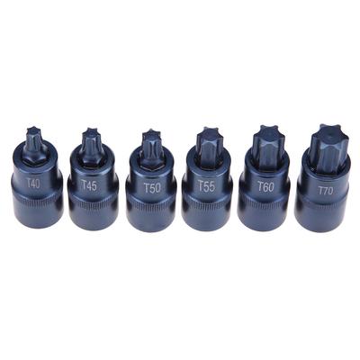 1/2 Inch Torx Socket Adapter Multifunctional Practical Wrench Screwdriver Bits T40 T45 T50 T55 T60 T70 for Ratchet Wrenches