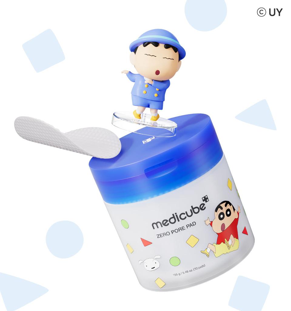 Medicube Shinchan Limited Edition Toner Pad Set (Pore Care / Succinic Acid / Deep Vita C Pads)