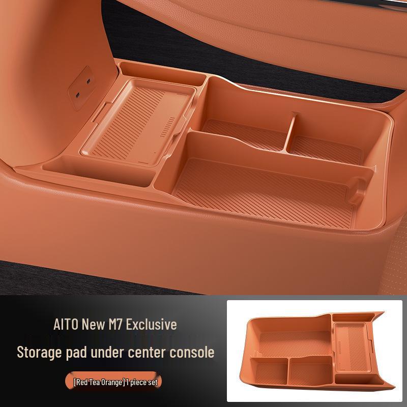 Silicone Storage Box for AITO M7 Gen 2 Center Console – Glasses Holder & Interior Accessory