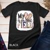 Bleached Leopard Baseball Mom My Heart Is On That Field T-Shirt Unisex T-shirt