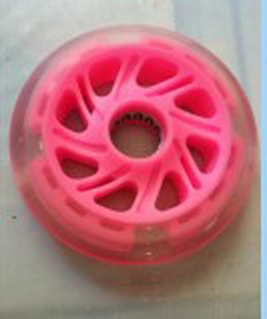 120x24MM PU Flashing Wheels for Children's Frog Scooter