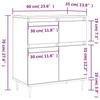 Sideboard Concrete Grey 60 x 35 x 70 cm Wood Based Material
