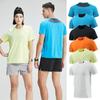 Mens Short Sleeve Running T-shirt Gym Jogging Sports Tops Male Fitness Sweatshirts High Quality Breathable Muscle Fit Sport Tees