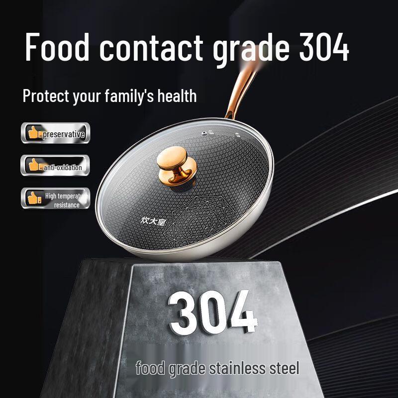 COOKER KING 30cm Rainbow Gold Honeycomb Non-Stick Wok