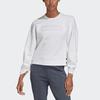 adidas Crew Neck Embroidered Sweatshirt Women Tops White FR5980
