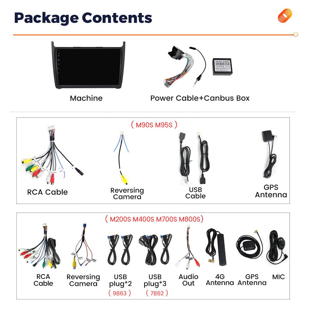 Navifly Wireless CarPlay Android Auto Radio For VW Volkswagen POLO 5 sedan 2008-2020 5G WIFI Car Multimedia 2DIN Stereo Receiver