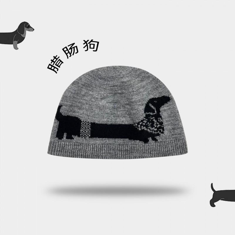 Korean Cartoon Cat Knit Beanie Men Women Winter Warm Ear Flap Hat
