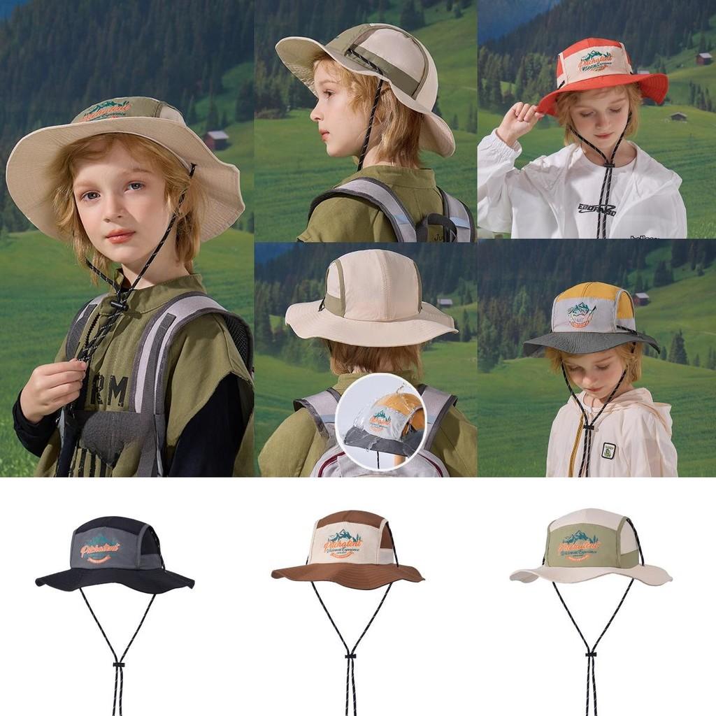 Childrens Sun Hat With Wide Brim Waterproof Quick Dry Nylon For Summer Outdoor Play