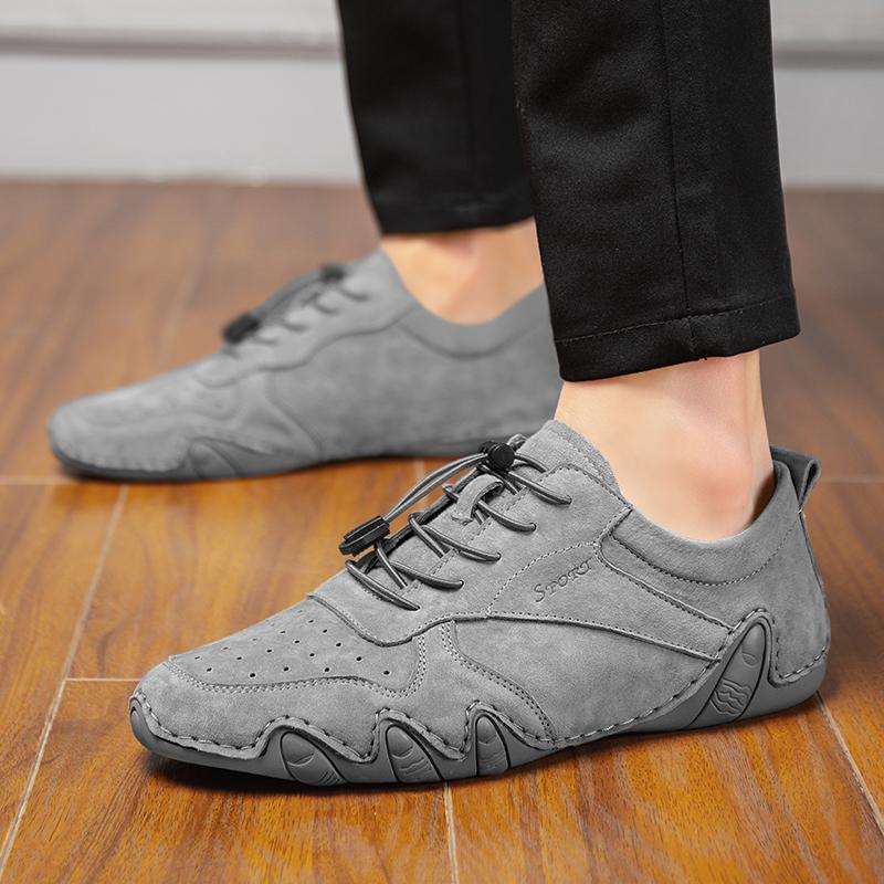 Men 'S Casual Shoes Leather Fashion Men 'S Sneakers Handmade Breathable Men 'S Loafers Boat Shoes Plus Size