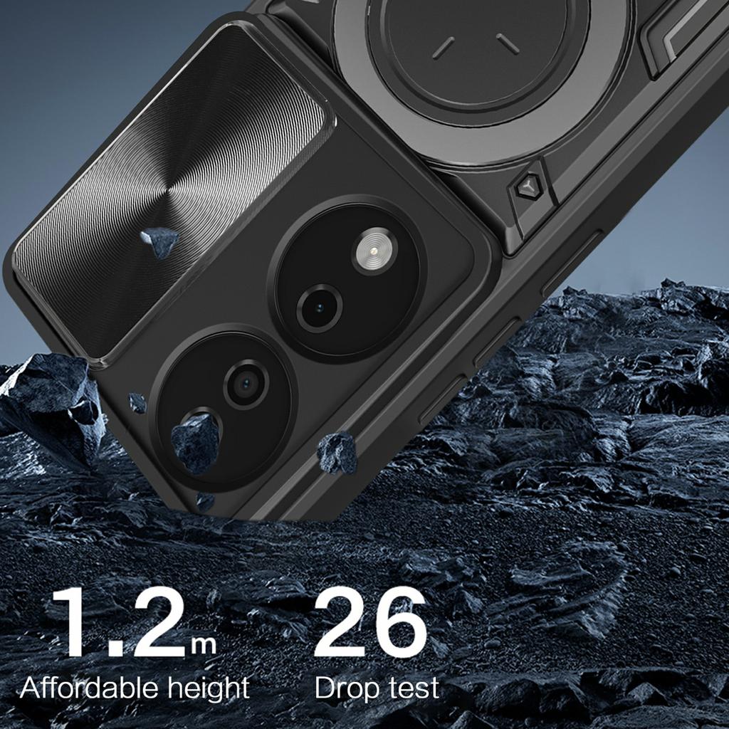 For Honor X7b 4G/90 Smart Case TPU+PC Kickstand Military Grade Shockproof Phone Cover