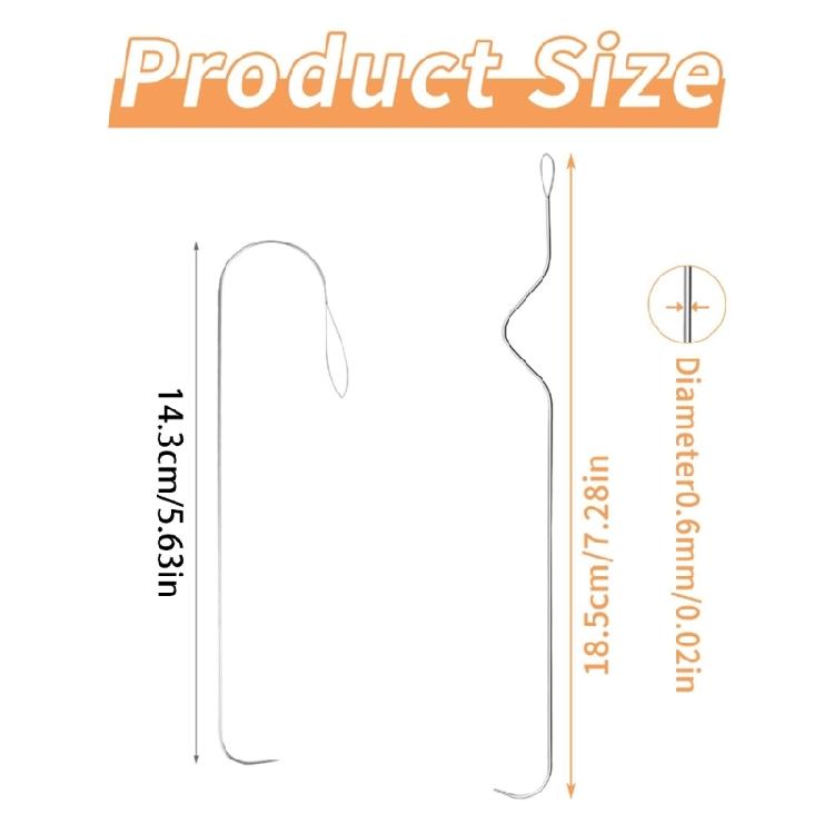 4Pieces Bead Spinner Needle Set Portable Bead Spinner Needle Set Large Eye Needle for Handmade Jewelry and Beadwork