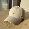 Spring and summer new Korean style simple versatile soft-top duckbill cap for women, casual small letter embroidered baseball cap, trendy