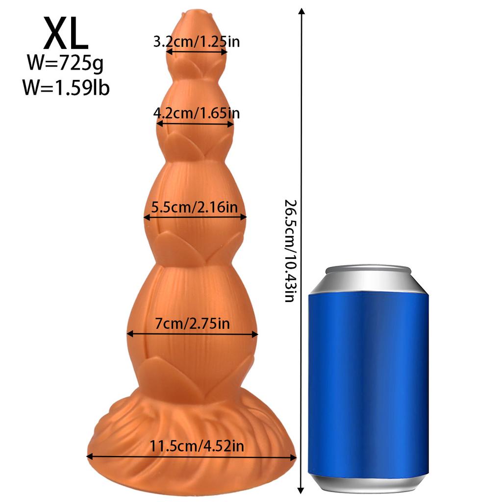 Silikon Extra Langer Analplug Dildo Sexspielzeug Masturbator für Männer und Frauen Strap-on Penis Realistischer Schwanz BDSM