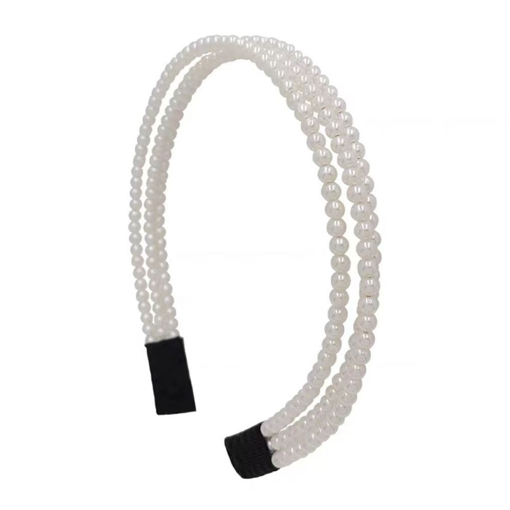 

Аксессуары для волос Ободки для волос Трехслойные ободки с жемчугом Модные обручи для волос