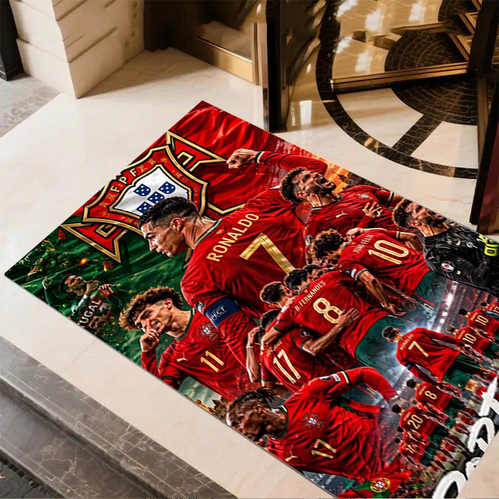 Cristiano Ronaldo Celebration Carpet Suitable for Kitchen Living Rooms Entryway Dining Room Antislip Carpet Office home decor