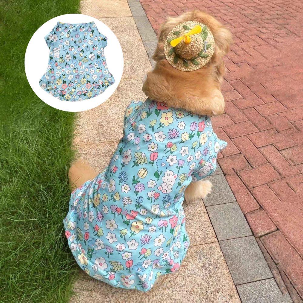 Cartoon Dog Cute Vest Top Rabbit Cat Thin Clothes Pet Sun Protection Clothing  For Dogs Puppy Cats