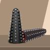 Exaggerate Rivet Wrist Guard Men Cosplay Vintage Knight Wristbands Adjustable Metal Hole Gauntlets Gothic Wrist Armors