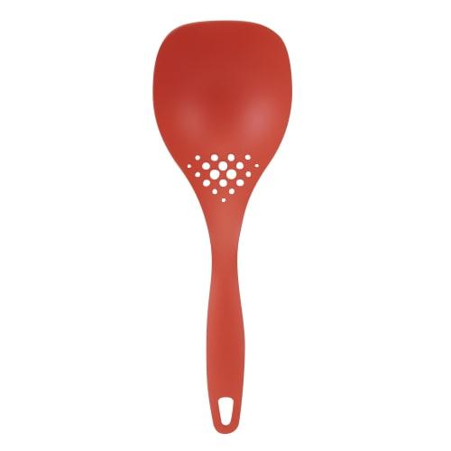 Kai Corporation KAI Tabletop Pot Convenient for Serving and Draining Soup Mini Spoon Dishwasher Safe KAI KITCHEN Red Made in Japan DH8164