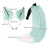 Wolf Ears Headband with Tail Foxes Wolf Ears and Tail Set Halloween Cosplay Party Foxes Costume Accessories Kid Adult