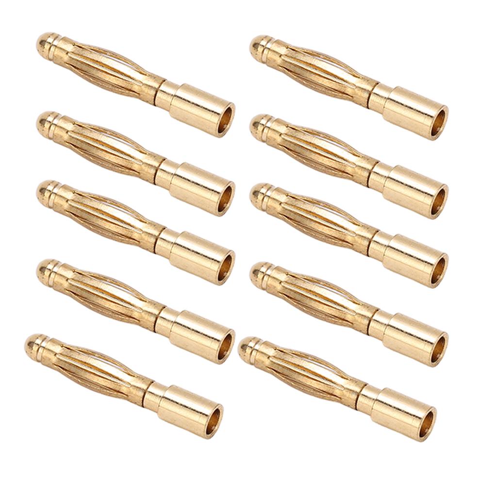 2,0 mm Bullet-Bananenstecker. Reines Kupfer, vernickelt. Bullet-Bananenstecker für Line Plug in
