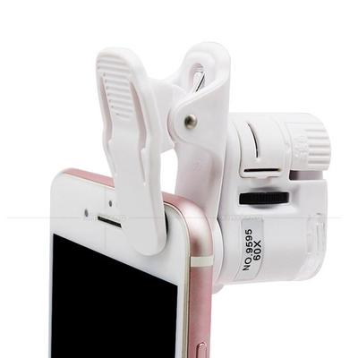 Fotoğraflar, Videolar ve Çay, Antikalar, Mücevherler ve Değerli Taşları İncelemek için 60x LED Klipsli Telefon Büyüteci