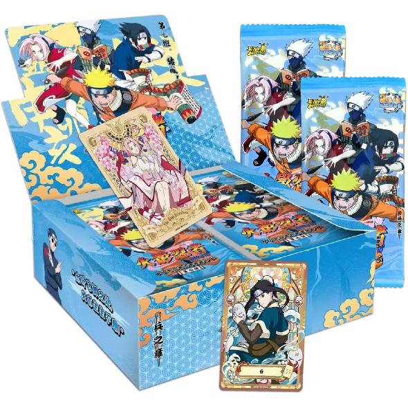 Коробка бустеров Наруто Ниндзя Карты(150 Карт) Официальный набор коллекционных карт для аниме-ККИ (TCG CCG) - 30 пакетов - 5 карт/пакет