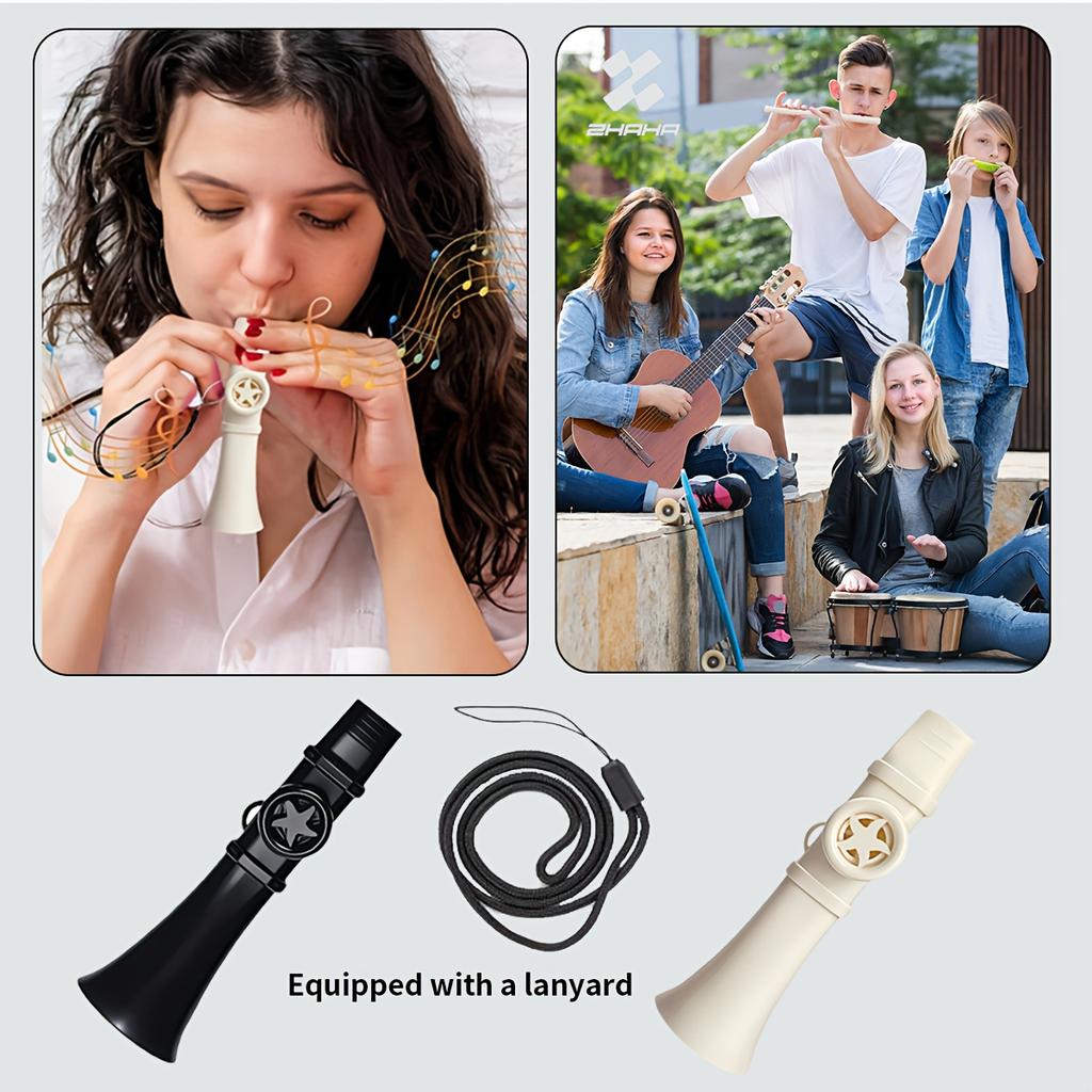 1 stuks Mondfluit Instrument Kazoo Kortmond Fluit voor Beginners Makkelijk te Spelen Directe Improvisatie Optredens Feest Reizen Cadeaus