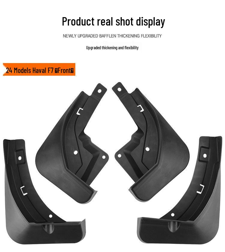 Compatible with Great Wall Haval F7 Car Tire Rubber Mudguards.