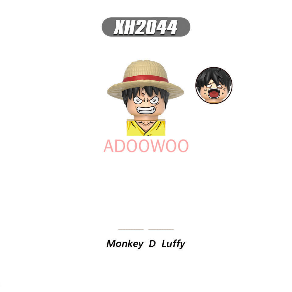 Latest  King Luffy Solon X0356 X0355 X0354 X0353 Japanese Anime Series Animation Blocks Small Action Combination Ornament