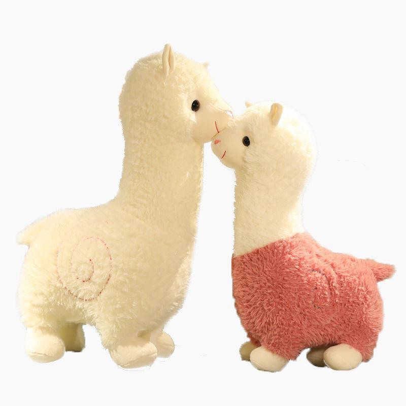 Cute Alpaca Doll Plush Toy Lamb Sleeping Pillow Rag Doll Grass Mud Horse Doll Boy and Girl Birthday Gift