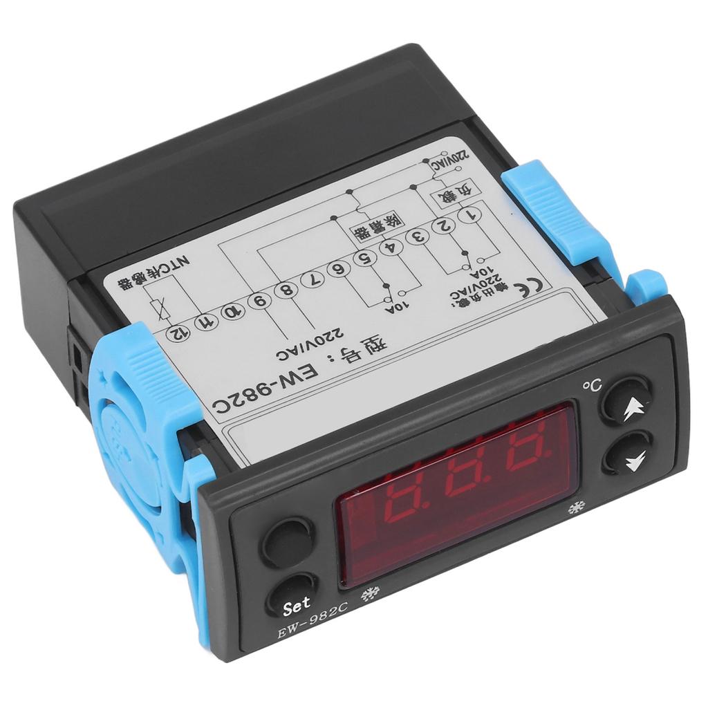 Temperaturregulator Avfrostning Kylning Termostat Digital Display AC 220V för Kylare
