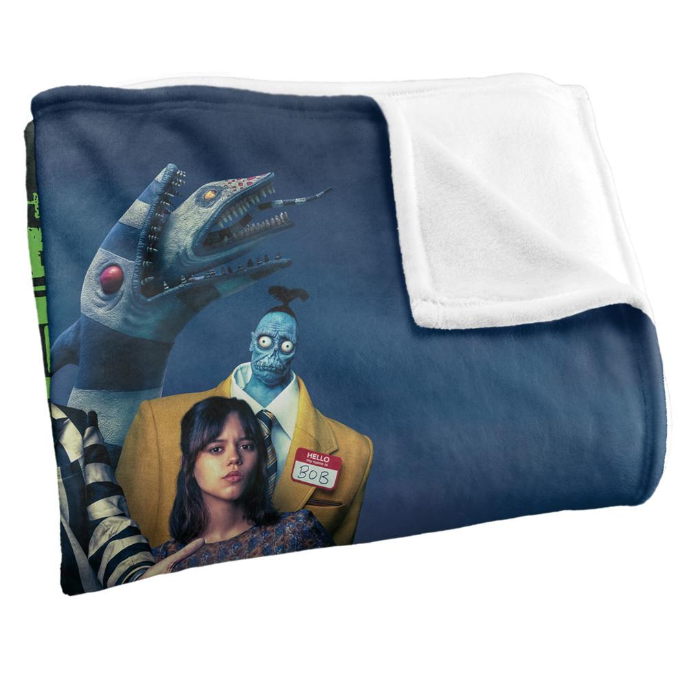 Beetlejuice Beetlejuice Movie Poster Blanket