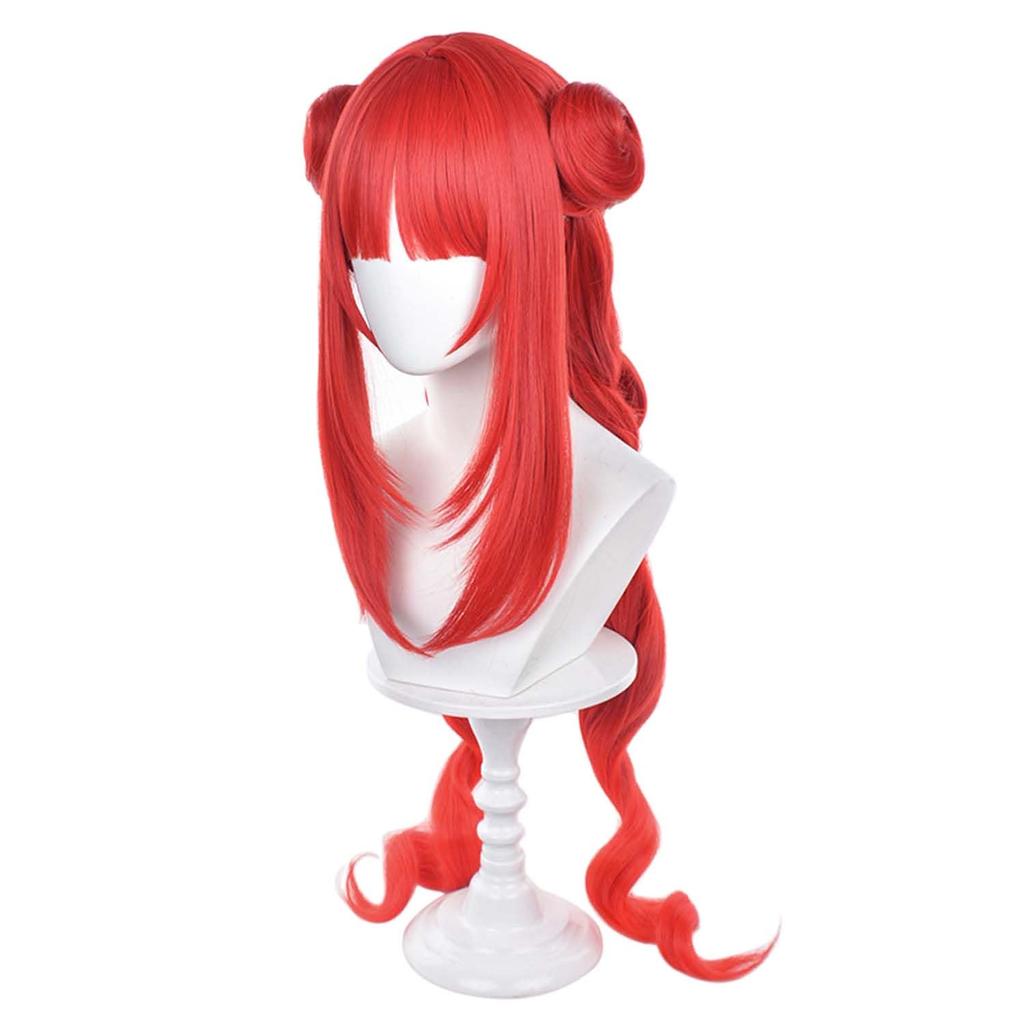 LVMEY Genshin Nyrou Cosplay Wig Habuhana Disguise Disguise Heat Resistant Wig Cosplay Accessories Wig Wig Cosplay Costume Comiket Event Halloween