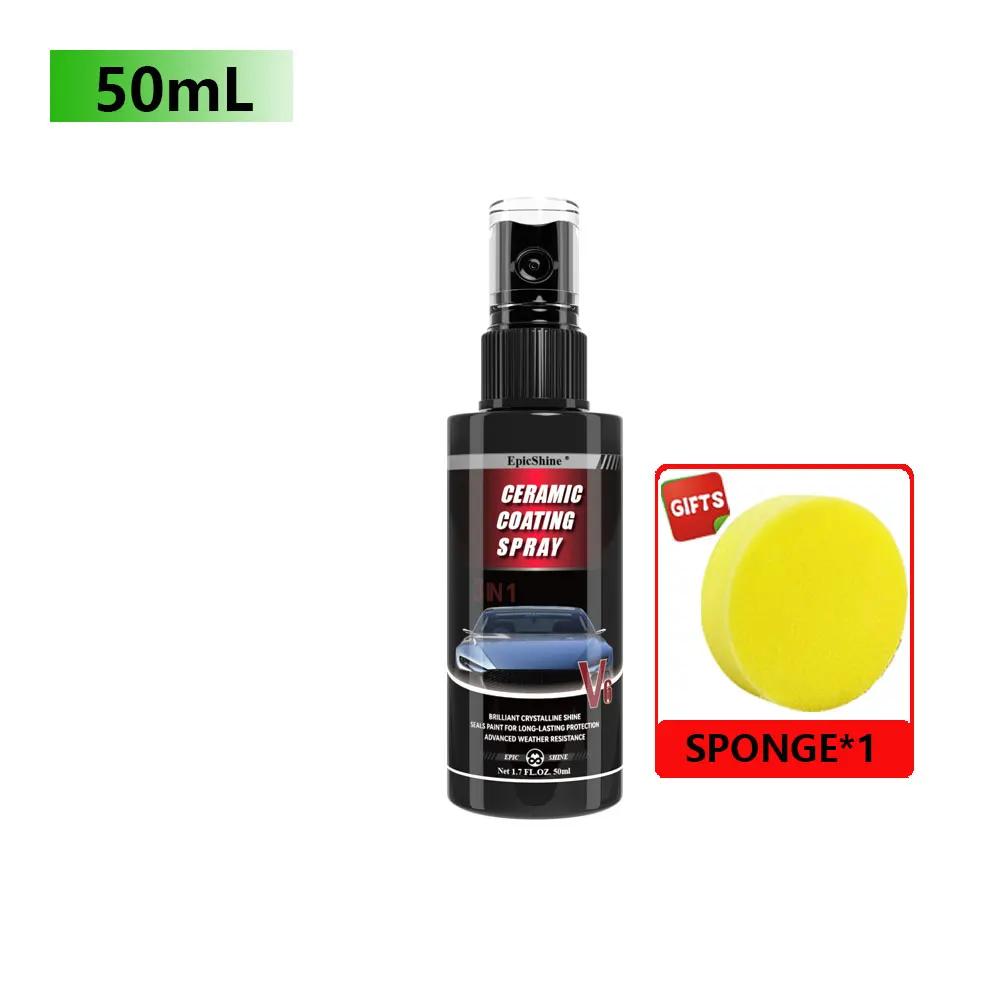 

EpicShine Керамическое покрытие для автомобиля Спрей Жидкое стекло Водонепроницаемое Нано Керамика для автомобиля Гидрофобный Уход за краской автомобиля Быстрая детализация автомобиля
