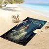 Mystic Falls Geheimnisse enthüllt Strandtuch weich Outdoor-Camping Saugfähiges Badetuch schwimmen Meeresufer Strandtuch Reise- und Urlaubs-Handtücher Komfort Strand
