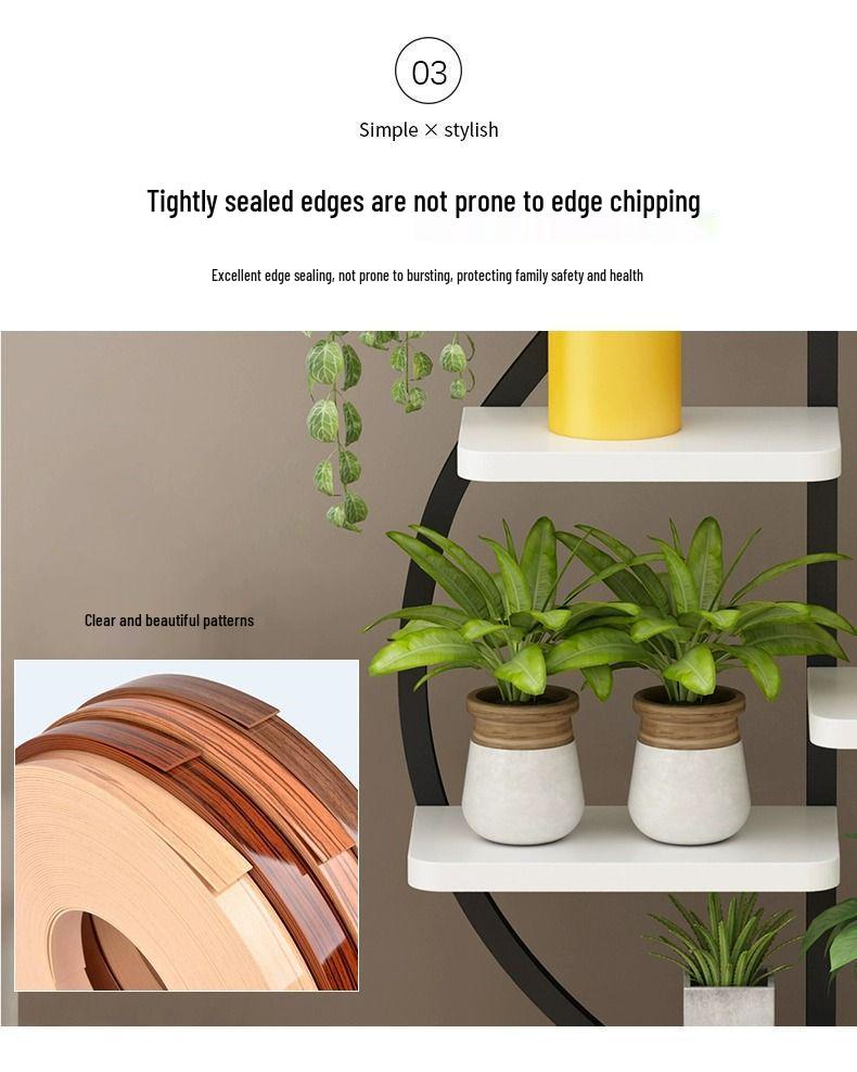 Multi-Layer Indoor Balcony Flower Stand, Wrought Iron Round Table Display Shelf for Hanging Pothos and Orchids.