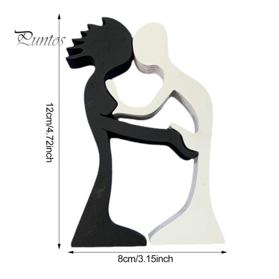 

Абстрактная пара, деревянный орнамент, мужчина, женщина, силуэт, статуя, гармония между парой, украшение стола, подарок на День святого Валентина, годовщина 1 Pair