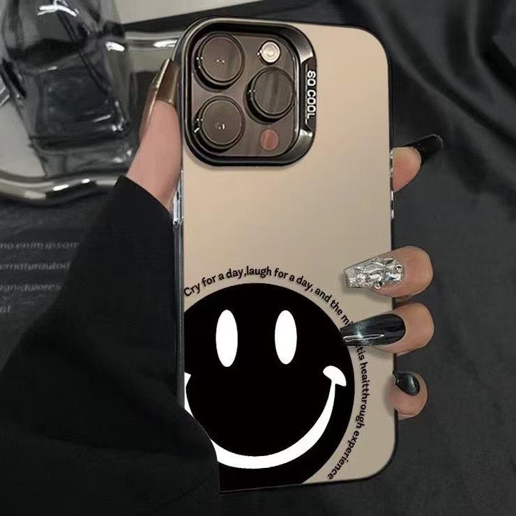 

Laughing Face iPhone Case for 13/X, 14, 15 Plus, 16 Pro Max, and 17 - Niche, Personalized Design iPhone 12