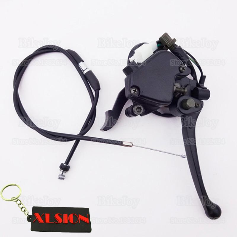 Accelerator Thumb Double Brake Lever & Gas Throttle Cable 22mm For Chinese 50cc 70cc 90cc 110cc 125cc 150cc 200cc ATV Quad