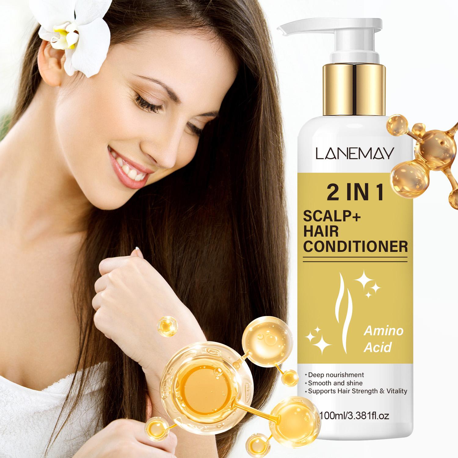 

Кондиционер 2 в 1 для кожи головы и волос - Глубоко увлажняет и питает сухие волосы - Поддерживает силу и жизненную силу волос, 100 мл