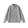 Men's Retro Stand Collar Knit Cardigan - Autumn Casual Loose Fit Zipper Sweater Jacket