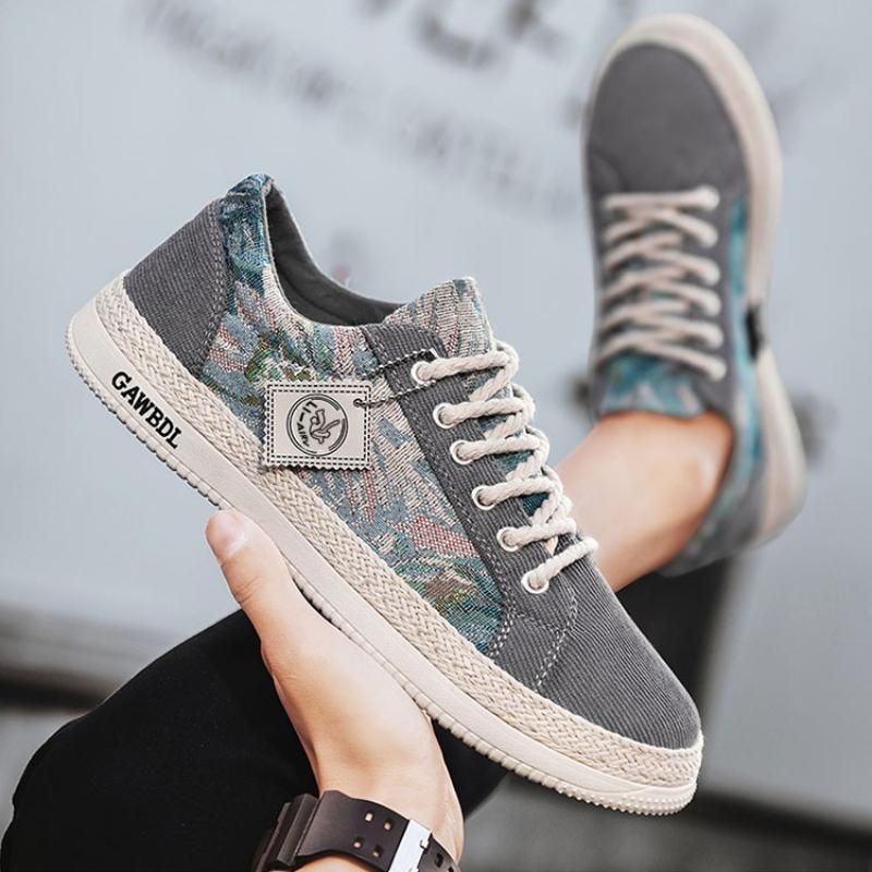 Fashion Men's Run Sneaker Walking Canvas Shoes Youth Casual Cricket Shoes Fashion Trend Board Shoes Comfort Skateboard Shoe