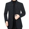 Autumn and Winter Jacket Stand-up Collar Jacket High-end Casual Top Woolen Coat